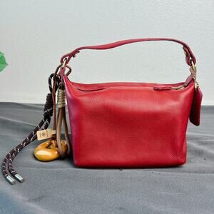 Coach Vintage 90s Red Classic Pouch Mini Bag 6929